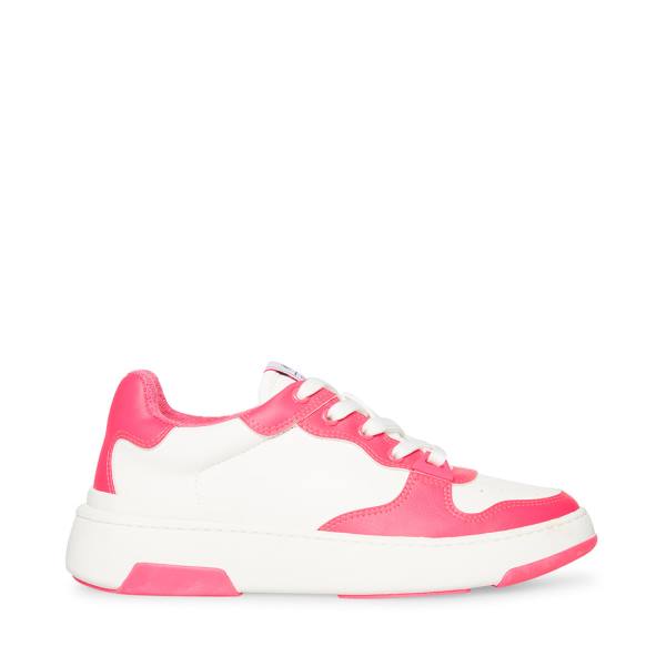 Steve Madden Tristina Fuschia Joggesko Dame Hvite | SM-470VS