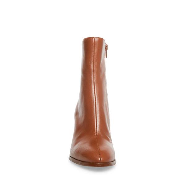 Steve Madden Trudy Cognac Lær Ankelstøvletter Dame Brune | SM-218AC