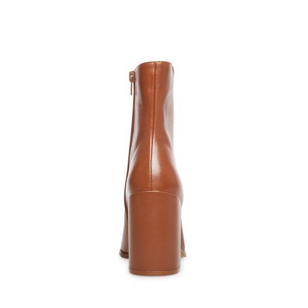 Steve Madden Trudy Cognac Lær Ankelstøvletter Dame Brune | SM-218AC