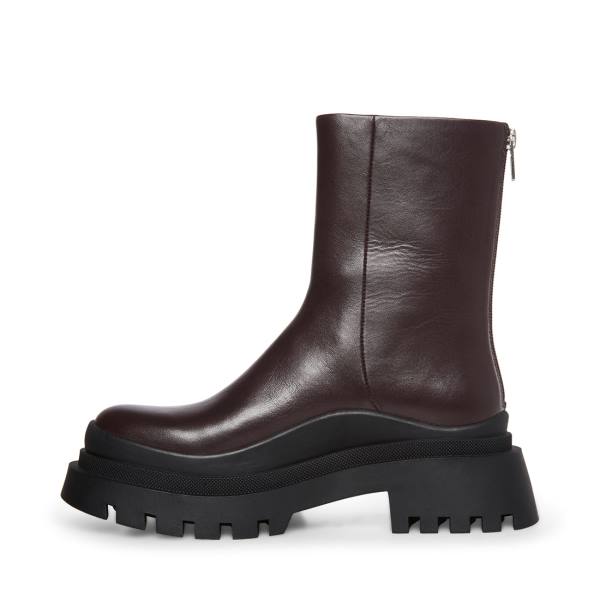 Steve Madden Turf Lær Ankelstøvletter Dame Brune | SM-198CT