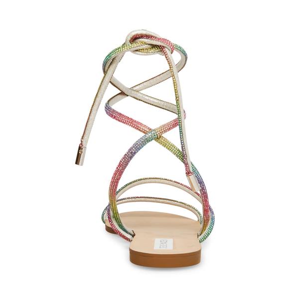 Steve Madden Twirl-r Rainbow Sandaler Dame Multicolor | SM-148JK