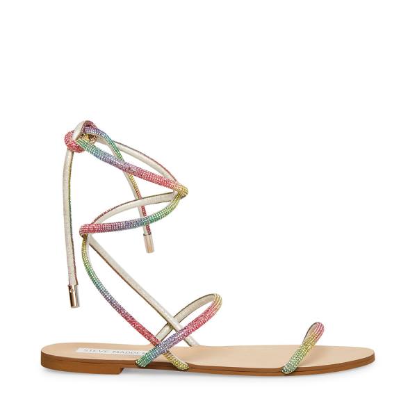 Steve Madden Twirl-r Rainbow Sandaler Dame Multicolor | SM-148JK