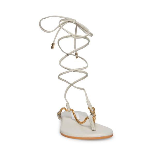 Steve Madden Tyra Bone Sandaler Dame Beige | SM-953GH