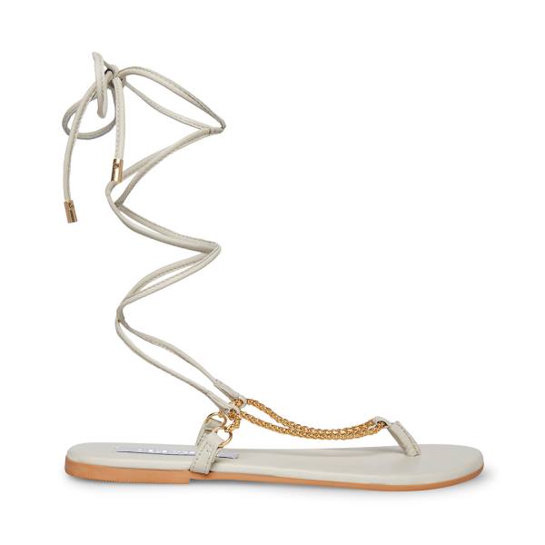 Steve Madden Tyra Bone Sandaler Dame Beige | SM-953GH