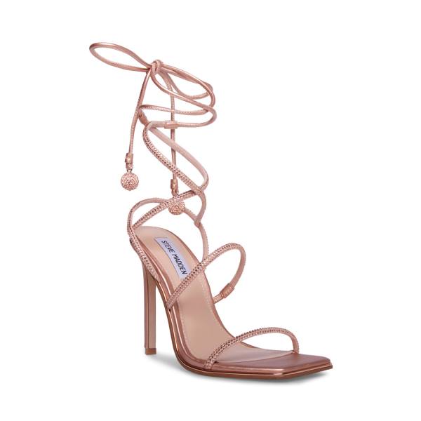 Steve Madden Unveil Heel Høye Hæler Dame Rosa Gull | SM-394RG