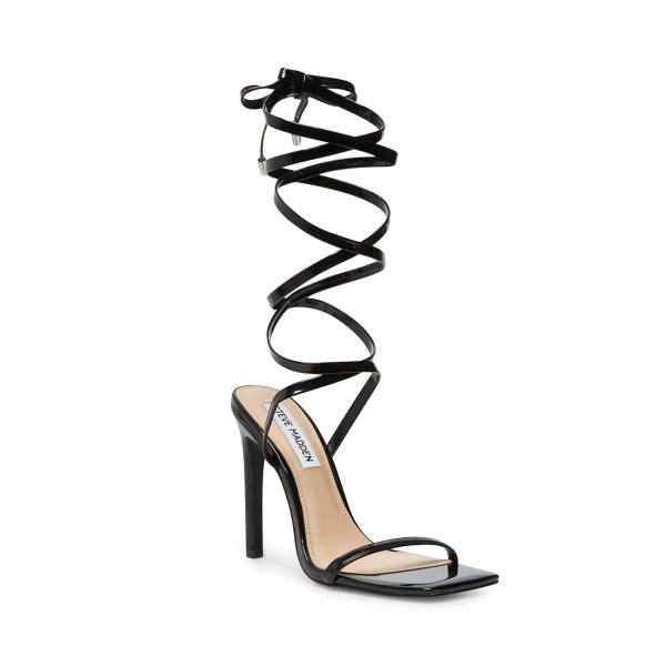 Steve Madden Uplift Patent Heel Høye Hæler Dame Svarte | SM-206EV