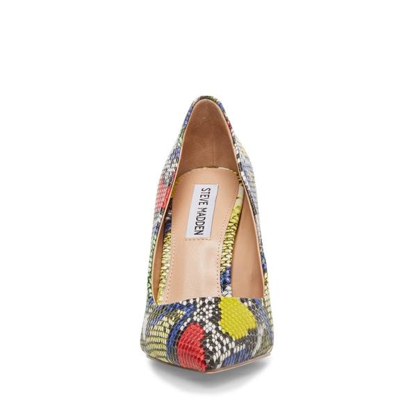 Steve Madden Vala Bright Snake Heel Høye Hæler Dame Lyse Multicolor | SM-365EX