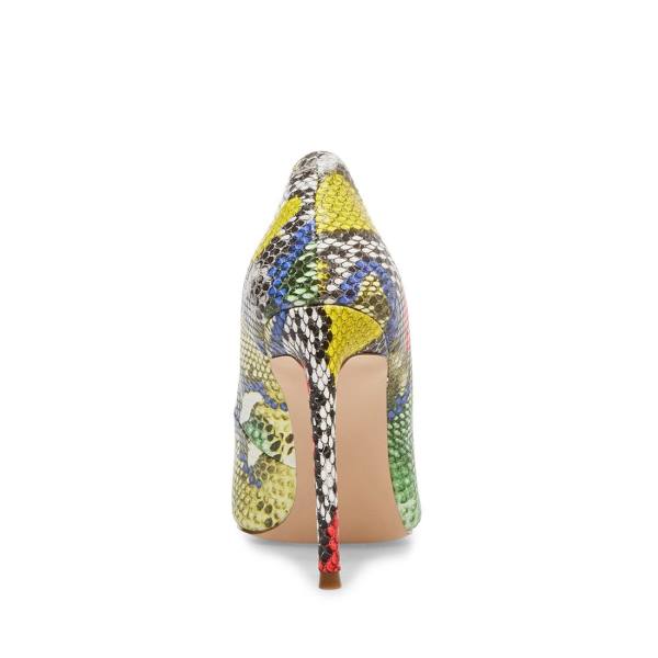 Steve Madden Vala Bright Snake Heel Høye Hæler Dame Lyse Multicolor | SM-365EX