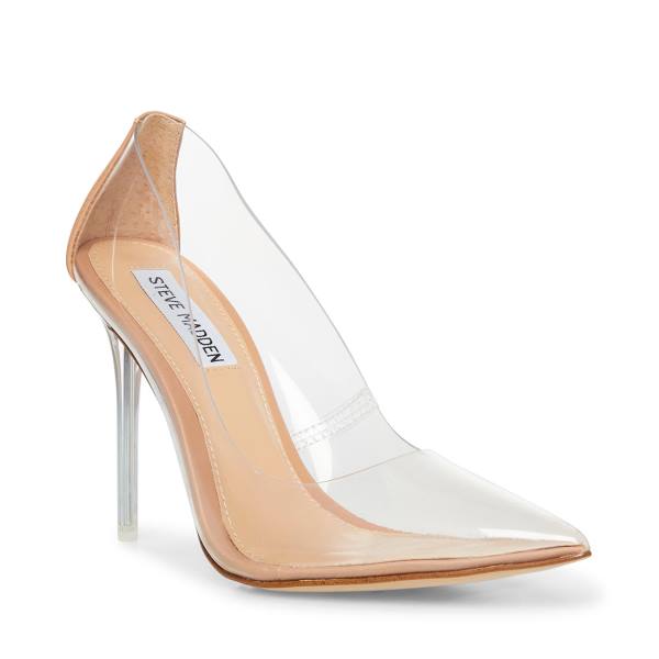 Steve Madden Vala Heel Høye Hæler Dame Clear | SM-604LG