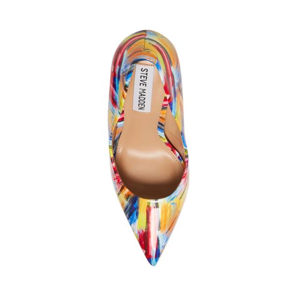 Steve Madden Vala Heel Høye Hæler Dame Gul Multicolor | SM-651CR