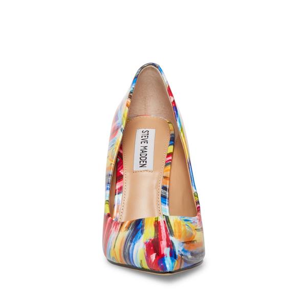 Steve Madden Vala Heel Høye Hæler Dame Gul Multicolor | SM-651CR