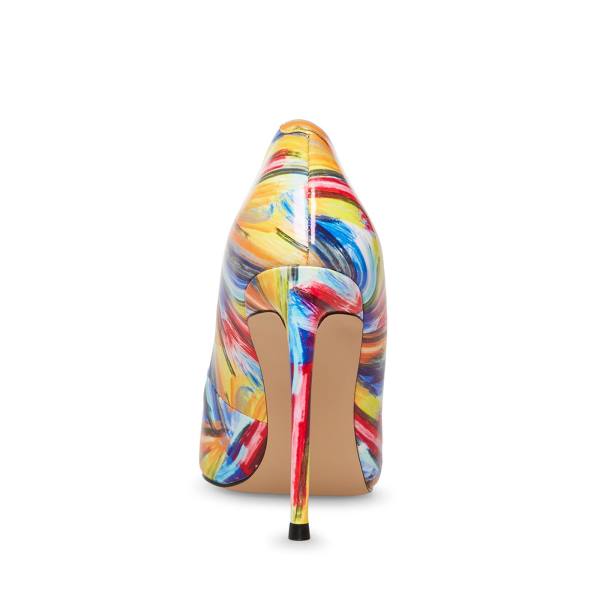 Steve Madden Vala Heel Høye Hæler Dame Gul Multicolor | SM-651CR