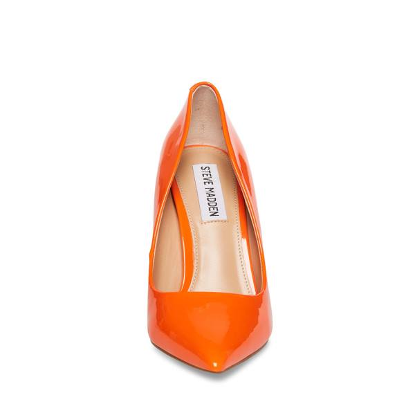 Steve Madden Vala Patent Heel Høye Hæler Dame Oransje | SM-821WF