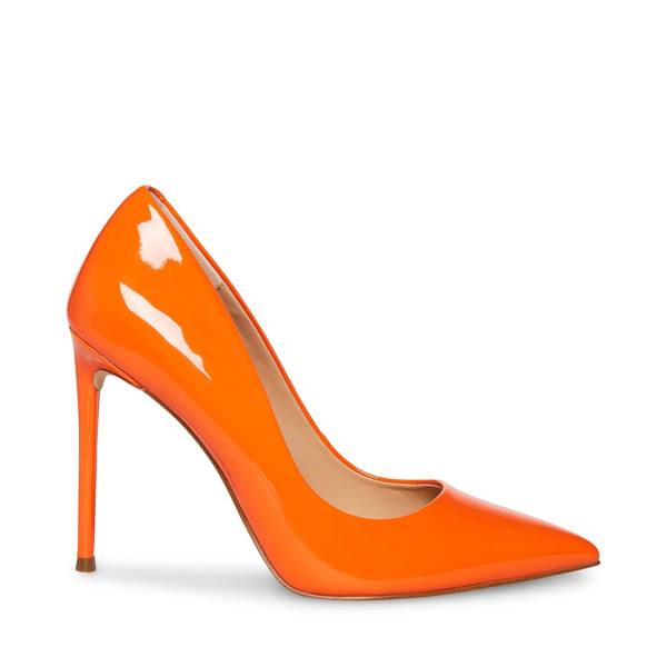 Steve Madden Vala Patent Heel Høye Hæler Dame Oransje | SM-821WF