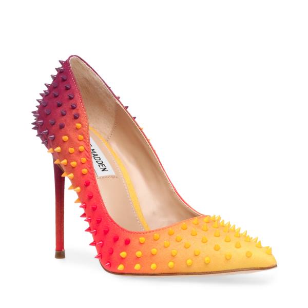 Steve Madden Vala-s Heel Høye Hæler Dame Oransje Multicolor | SM-560MD