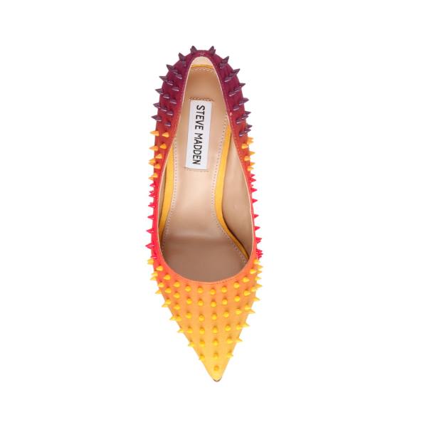 Steve Madden Vala-s Heel Høye Hæler Dame Oransje Multicolor | SM-560MD