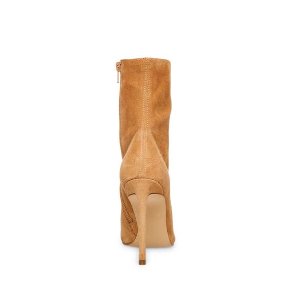 Steve Madden Valency Camel Semsket Skinn Ankelstøvletter Dame Brune | SM-526YS