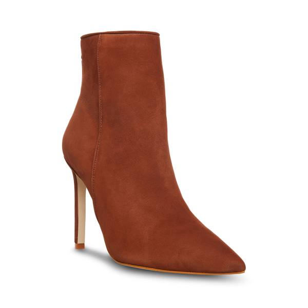 Steve Madden Vangle Nubuck Ankelstøvletter Dame Brune | SM-728XQ