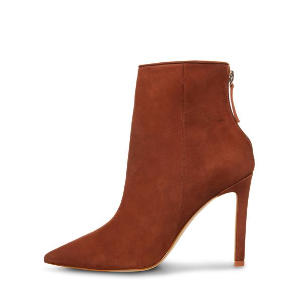 Steve Madden Vangle Nubuck Ankelstøvletter Dame Brune | SM-728XQ