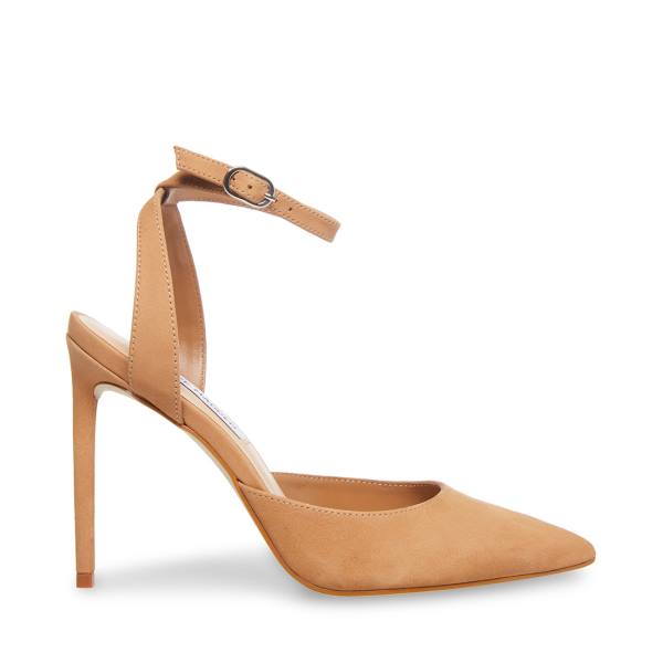 Steve Madden Vase Camel Nubuck Heel Høye Hæler Dame Brune | SM-861GF