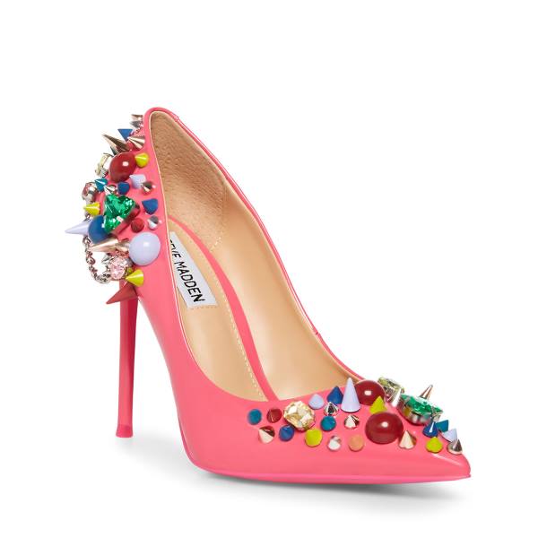 Steve Madden Veronicka Heel Høye Hæler Dame Rosa Multicolor | SM-120WP