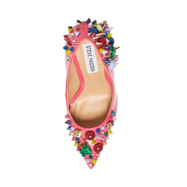 Steve Madden Veronicka Heel Høye Hæler Dame Rosa Multicolor | SM-120WP