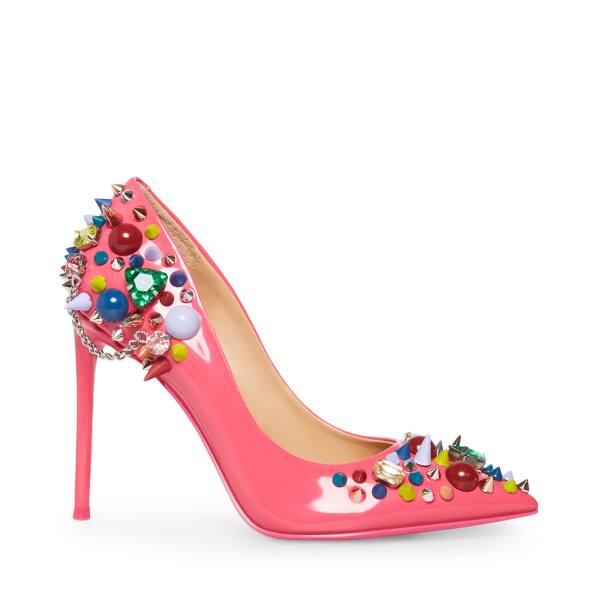 Steve Madden Veronicka Heel Høye Hæler Dame Rosa Multicolor | SM-120WP