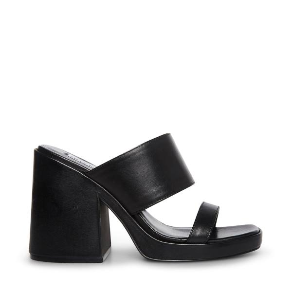 Steve Madden Vickey Lær Heel Høye Hæler Dame Svarte | SM-674CU