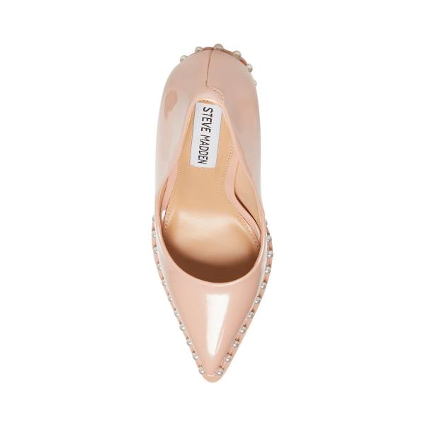 Steve Madden Vyper-p Blush Patent Heel Høye Hæler Dame Rosa | SM-536WB