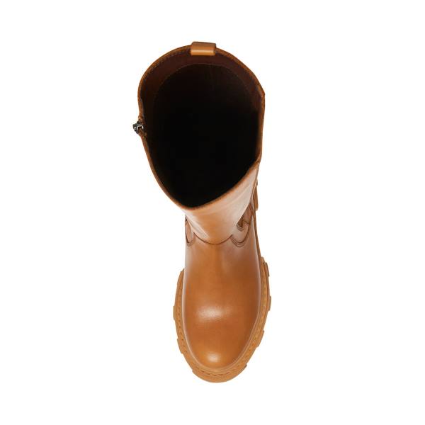 Steve Madden Wayde Tan Lær Støvler Dame Brune | SM-295HG