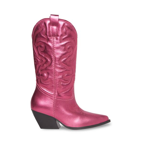 Steve Madden West Metallic Støvler Dame Rosa Metal | SM-283GT