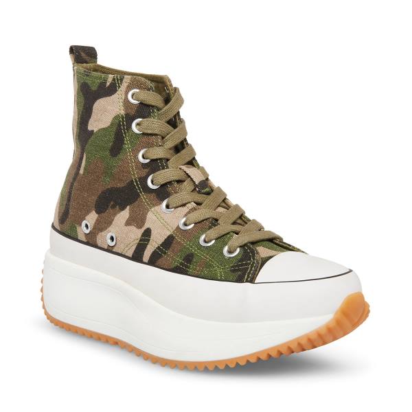 Steve Madden Winston Joggesko Dame Camouflage | SM-876RE