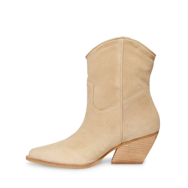 Steve Madden Wolfer Tan Semsket Skinn Ankelstøvletter Dame Brune | SM-705HW