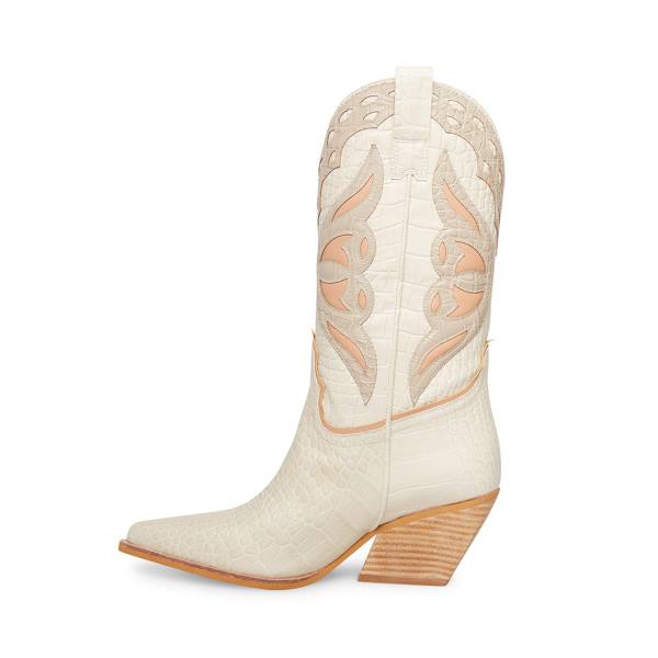 Steve Madden Wynter Bone Støvler Dame Beige Multicolor | SM-169OZ