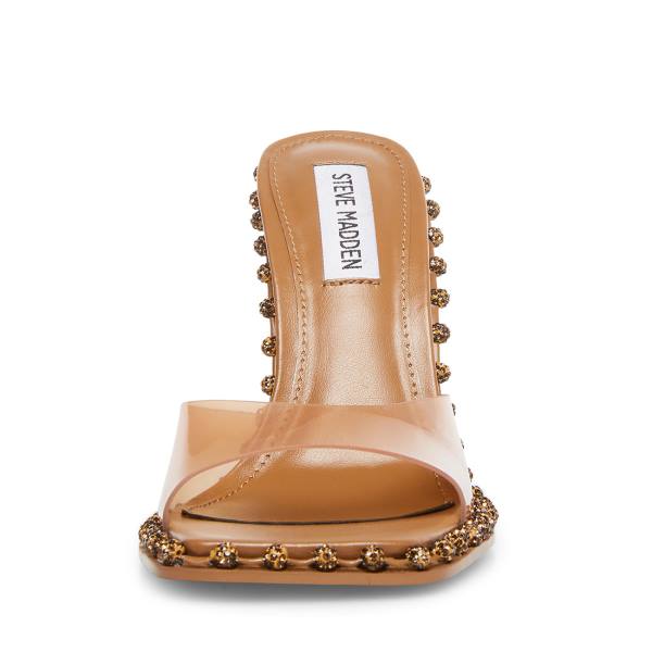 Steve Madden Zabrina Tan Heel Høye Hæler Dame Brune | SM-056DY