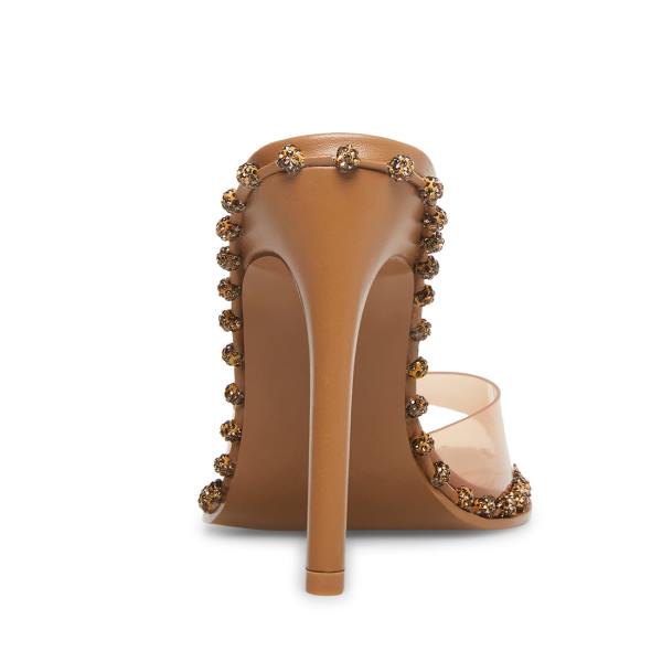 Steve Madden Zabrina Tan Heel Høye Hæler Dame Brune | SM-056DY