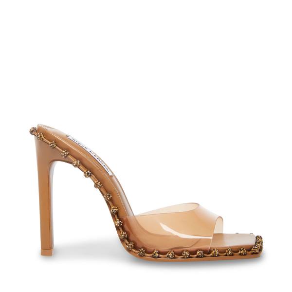 Steve Madden Zabrina Tan Heel Høye Hæler Dame Brune | SM-056DY