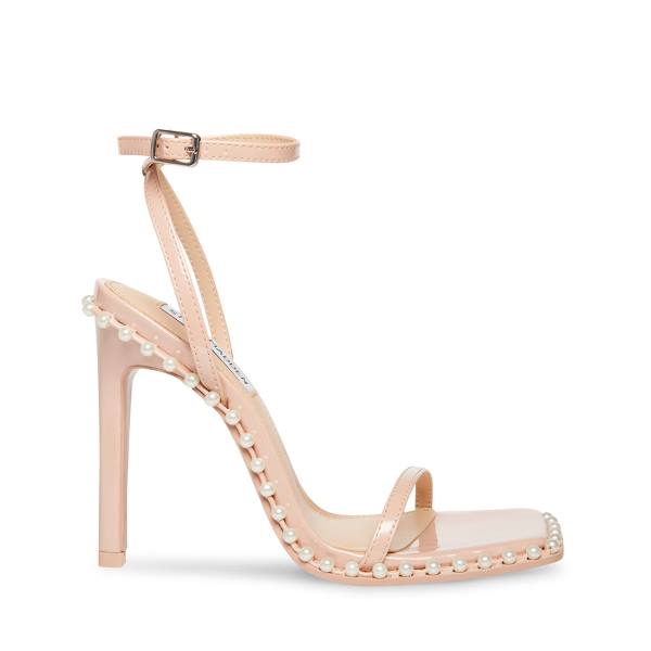 Steve Madden Zelle-p Blush Patent Heel Høye Hæler Dame Rosa | SM-476XK