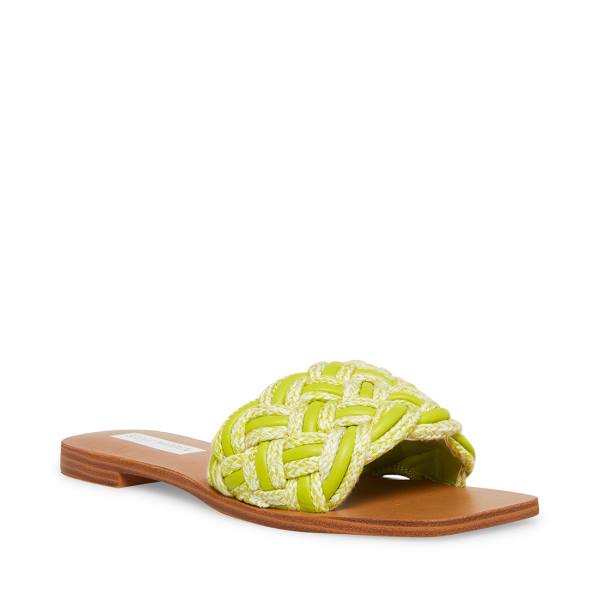 Steve Madden Zorya Lime Sandaler Dame Lyse Grønn | SM-798EQ