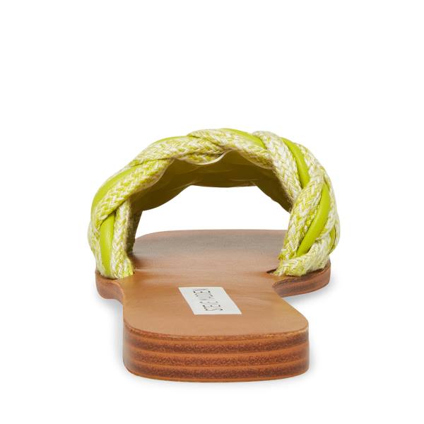 Steve Madden Zorya Lime Sandaler Dame Lyse Grønn | SM-798EQ