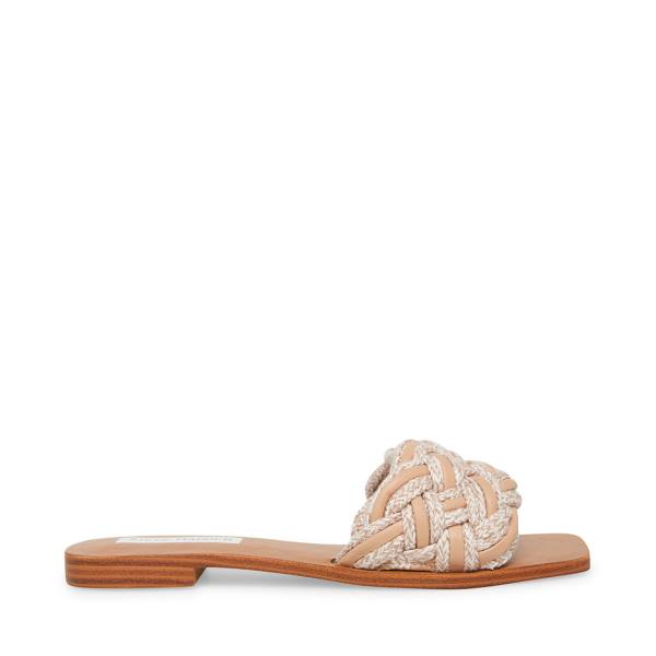 Steve Madden Zorya Natural Sandaler Dame Beige | SM-972SW