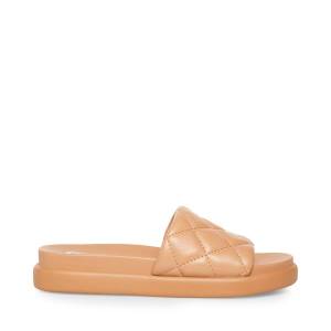 Steve Madden Abell Tan Sandaler Dame Brune | SM-352RS