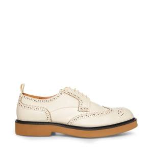 Steve Madden Adrick Bone Lær Pensko Herre Beige | SM-829CQ