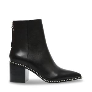 Steve Madden Aquarius Lær Ankelstøvletter Dame Svarte | SM-604OR