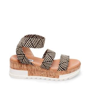 Steve Madden Bandi Tan Sandaler Dame Svarte Brune | SM-082CE