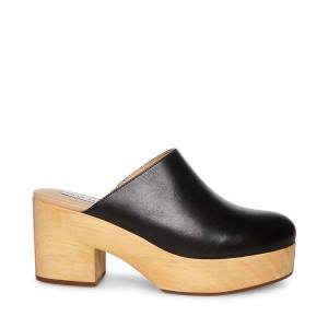 Steve Madden Bayridge Lær Heel Høye Hæler Dame Svarte | SM-230OT