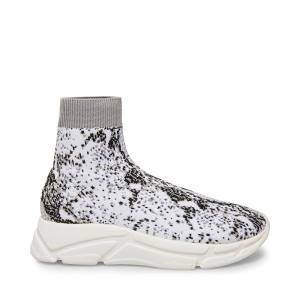 Steve Madden Bitten Snake Joggesko Dame Hvite Slangeprint | SM-279RC