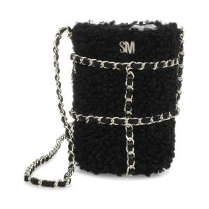 Steve Madden Bquench Faux Fur Skulderveske Dame Svarte | SM-753TN