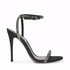 Steve Madden Breslin Heel Høye Hæler Dame Svarte | SM-637ZD