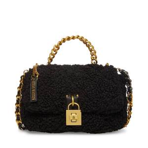 Steve Madden Bterra Shearling Skulderveske Dame Svarte | SM-847PJ